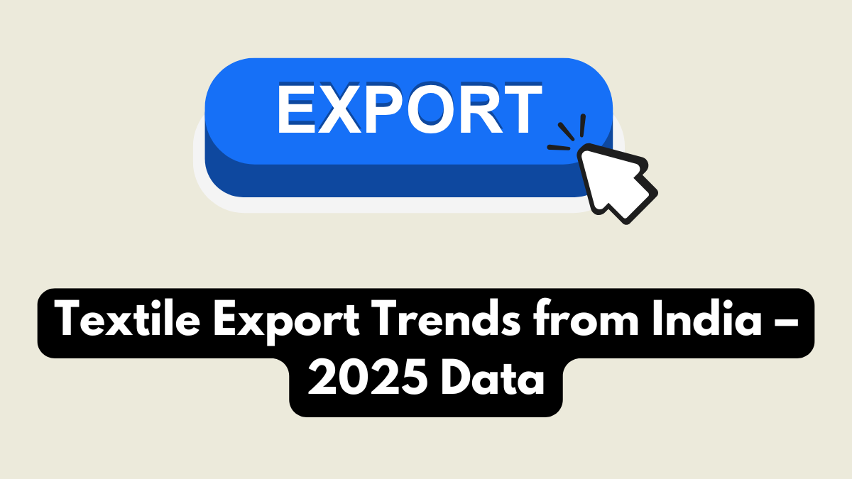 Textile Export Trends from India – 2025 Data
