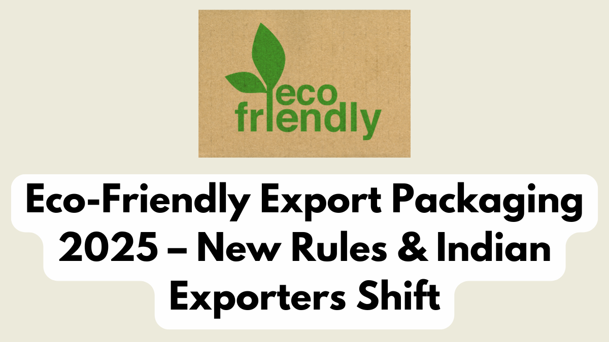 Eco-Friendly Export Packaging 2025 – New Rules & Indian Exporters Shift