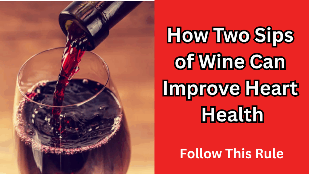 How Two Sips of Wine Can Improve Heart Health in 2025 – Follow This Rule