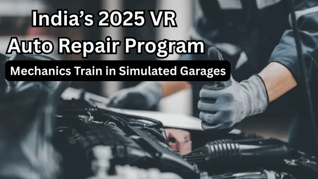 India’s 2025 VR Auto Repair Program – Mechanics Train in Simulated Garages