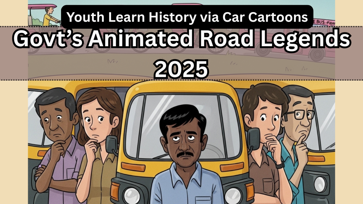 Govt’s Animated Road Legends 2025 – Youth Learn History via Car Cartoons