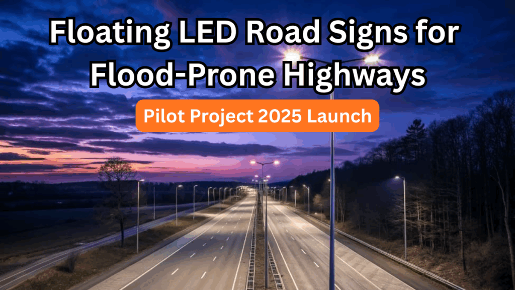 Floating LED Road Signs for Flood-Prone Highways – Pilot Project 2025 Launch